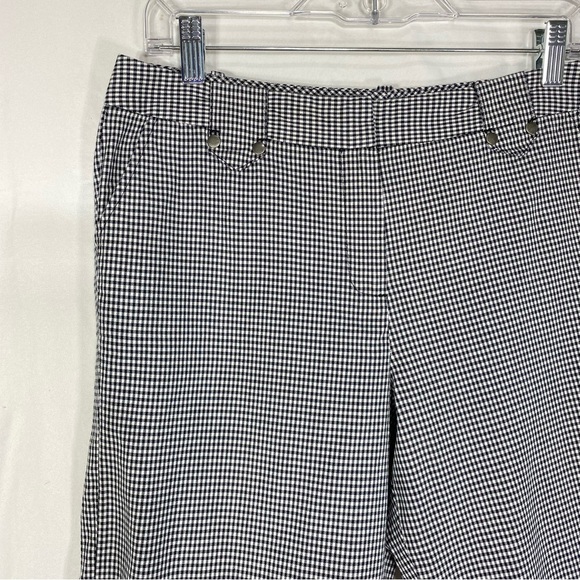 Larry Levine Black White Gingham Bermuda Shorts - Picture 2 of 8